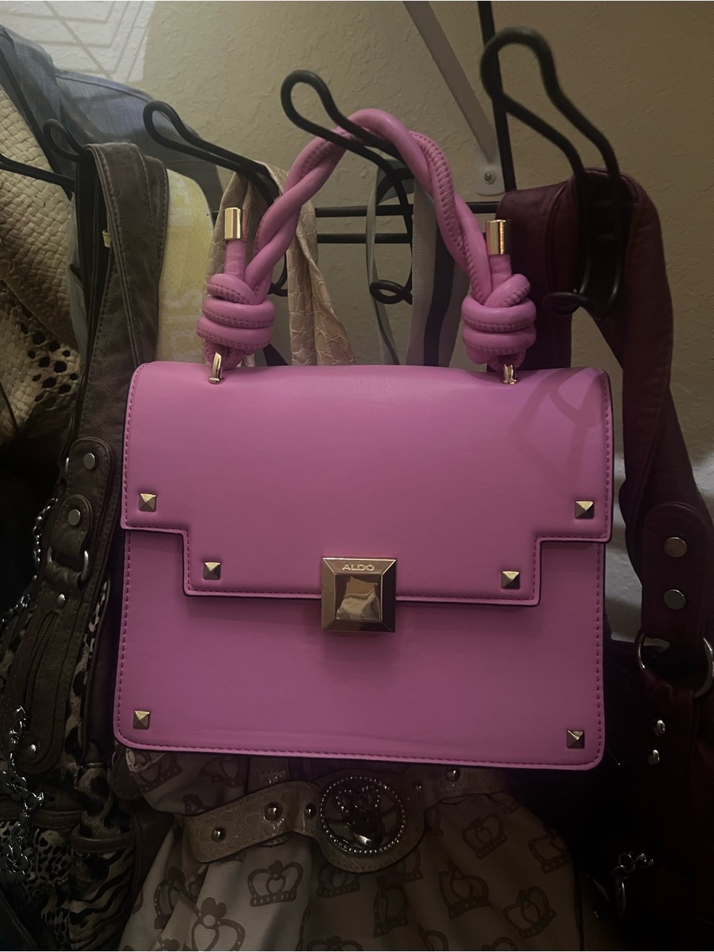 ALDO Pink & Gold Purse